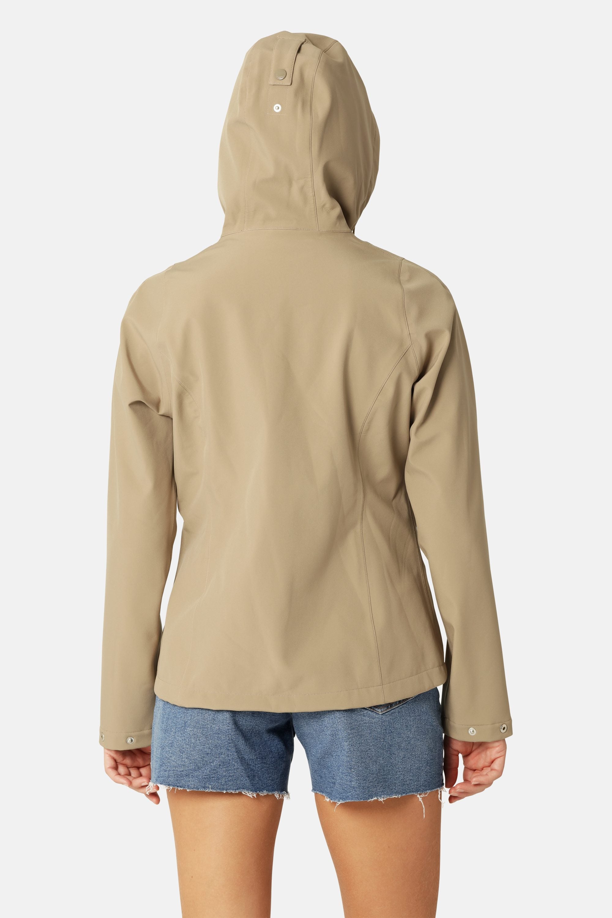 Kort Softshell Regnjacka - Greige